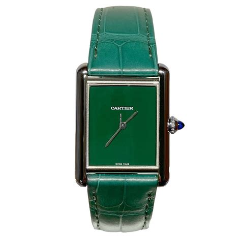 cartier tank green|tank must de cartier.